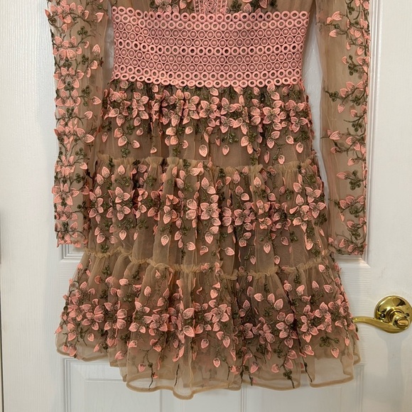 NWT Bronx and Banco Megan Rose Embroidered Mini Dress Size Small - Picture 4 of 16